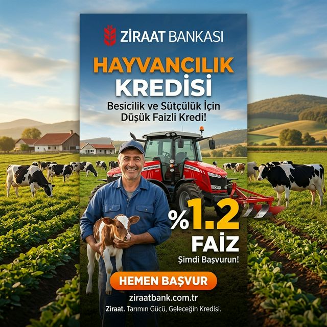 Ziraat Bankası Hayvancılık Kredisi Banner