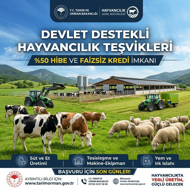 Devlet Destekli Hayvancılık Teşvikleri